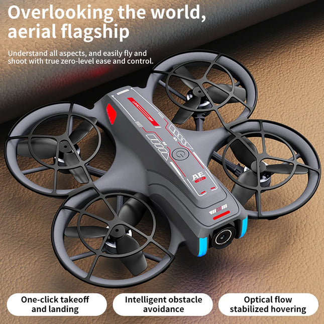 Mini Drone 8K HD-VR Dual-camera 180 ° ESC Optical Flow Obstacle Avoidance Motor Drone UAV Remote Control Quadcopter Universa Toy