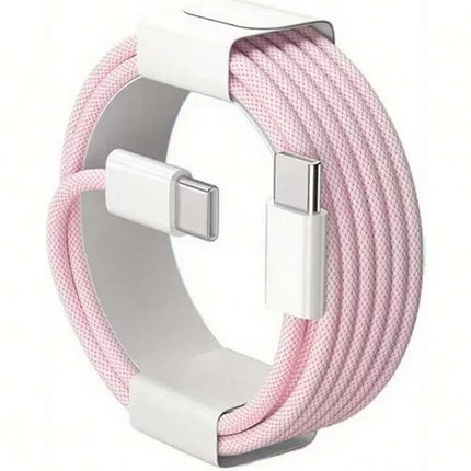 Fast Charger Cable Compatible with iPhone 17/16/15 USB-C to Type C Charging Data Cable Nylon Braided 3.3/6.6/10 Feet Long