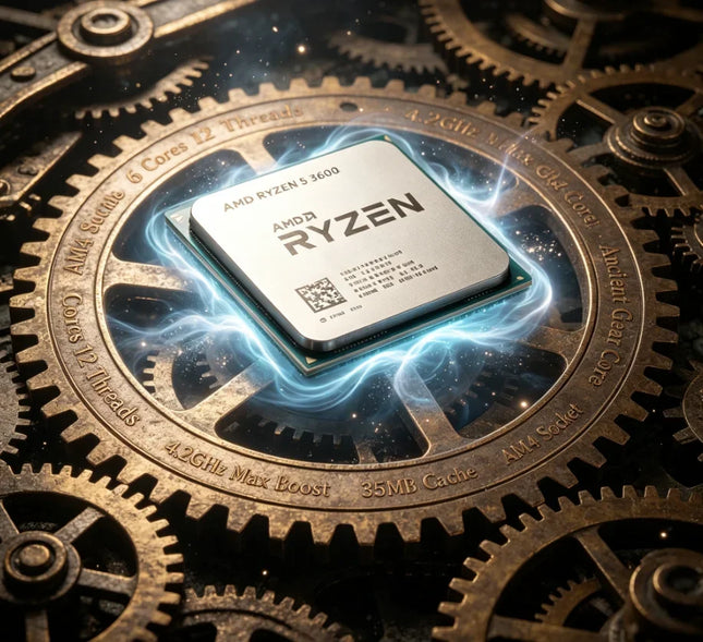 E-sports Gaming Build AMD R5 3600 AM4 CPU Fast Game Loading Smooth Competitive Gaming Experience For Student Desktop PC No Fan