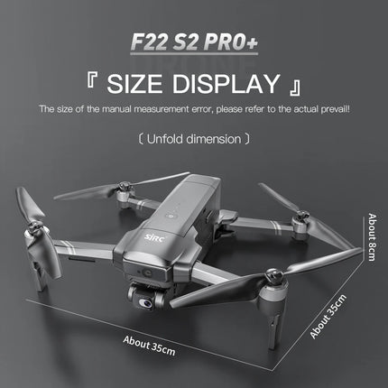 SJRC F22 S2 PRO+ GPS Drone 4K Professional 2 Axis Gimbal EIS Camera With Laser Obstacle Avoidance RC Foldable Quadcopter Dron