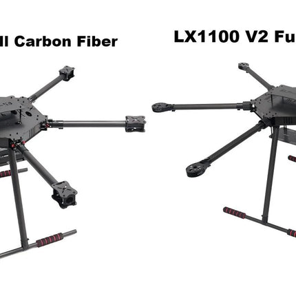 FPV LX1100 V1/ V2 Full Carbon Fiber 1100mm Hexa-Rotor Frame X-Roter 80A ESC Flight Control Drone Frame