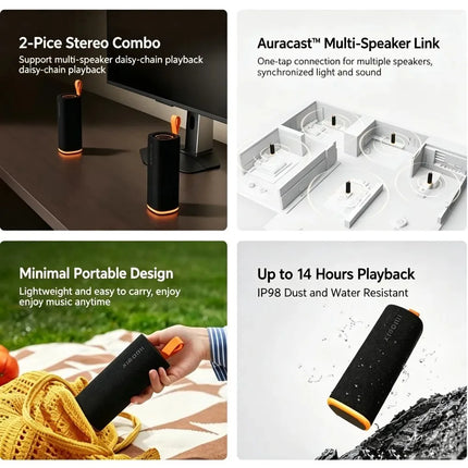 NEW Xiaomi Bluetooth Speaker C 18W Powerful Sound | 3D Colorful Lights | Supports Multi-Speaker Connection  CN