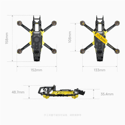 SpeedyBee Master 3X Modular O4 Pro PNP ELRS Version FPV Drone HD Digital VTX Freestyle Racing Drone DIY Parts