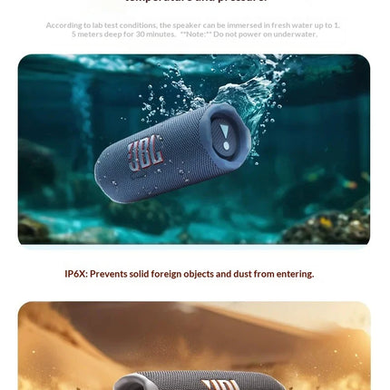JBL Flip7 Wireless Portable Bluetooth Speaker, IP67 Dustproof & Waterproof Design, Powerful Stereo Deep Bass with PartyBoost Fun