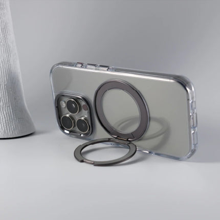 Magnetic Rotatable Kickstand Holder for MagSafe Phone Case for iPhone 16 17 Pro Max 14 15 Pro Wireless Charging Clear Hard Cover