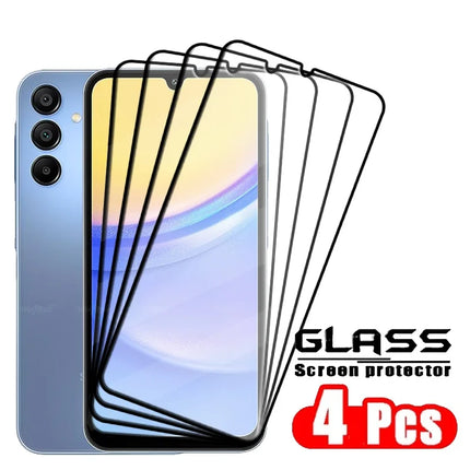 1-4PCS Full Cover Glass For Samsung A16 Glass Samsung Galaxy A16 Tempered Glass 9H Cover For Screen Protector Samsung A16 A 16