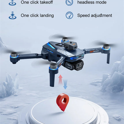 8K Professional HD GT8 MINI Drone GPS 360° Dual Cameras 5G WIFI Brushless Motors Obstacle Avoidance Foldable FPV Quadcopter Toys