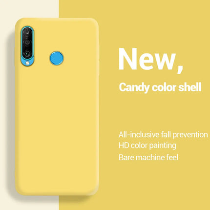 Liquid Silicone Phone Case for Huawei P30 lite P40 lite E Y6 Y7 Y9 Prime 2019 Y6P Y7P Y8S P Smart 2019 P Smart Z Cover Fundas