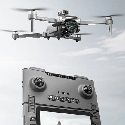 M66 Triple Battery Brushless Drone - Screen Remote Gesture Control Zoom Photography Smart Obstacle Avoidance New Model