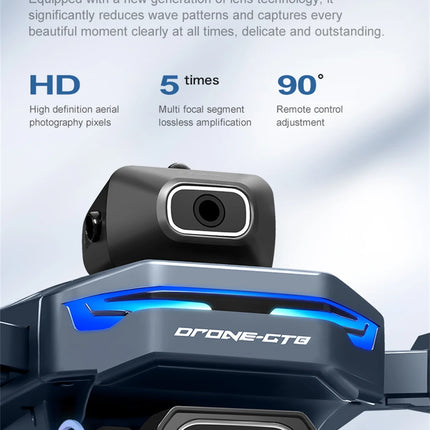8K Professional HD GT8 MINI Drone GPS 360° Dual Cameras 5G WIFI Brushless Motors Obstacle Avoidance Foldable FPV Quadcopter Toys