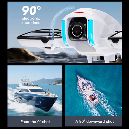 AE21 HD Dual Camera Mini Drones 4.3" Screen Remote RC Quadcopters With Propeller Guard Electronic Toys For Aerial Video Shooting