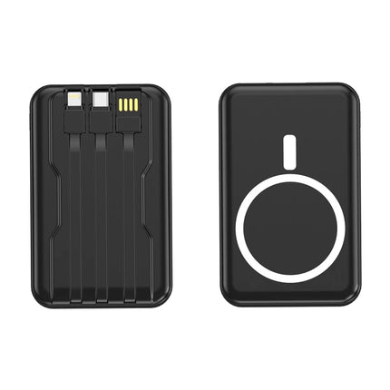 Power Bank 1000mAh Magnetic Battery Pack Power Bank with USB-C Cable 20W Fast Charging Ultra Slim