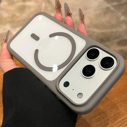 Crystal Clear Magnetic For Magsafe Phone Case For iPhone 17 Pro Max 17  Pro Wireless Charging Hybrid Bumper Shockproof Cover