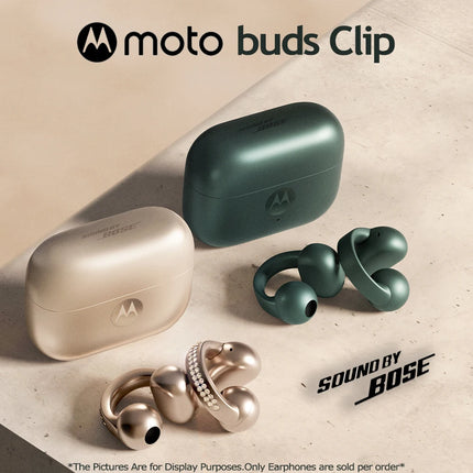 Lenovo Moto Series Buds Clip Loop Luxury Wireless Earphones Bluetooth Earbuds Noise Reduction BOSE Sound Lightweight VPU