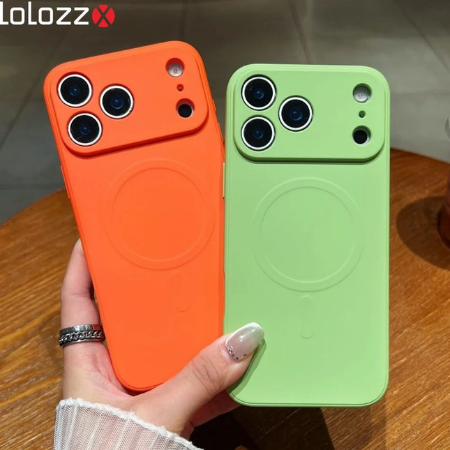 Liquid Silicone For Magsafe Phone Case for iPhone Air 16 17 Pro 15 14 Plus 13 12 11 Pro Max XR XSMax 7 8 Plus Magnetic Soft Case