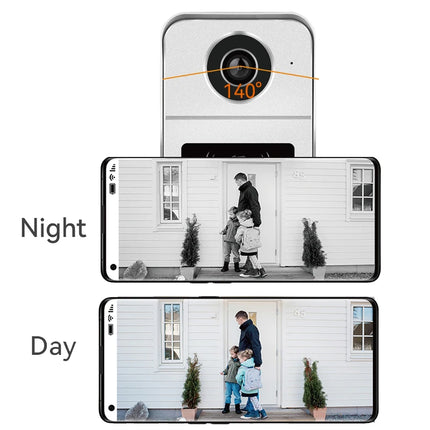 Support Tuya App 4 Wire Digital Video Intercom System 7 / 10.1 Inch Wireless WIFI Monitor 1080P Doorphone Camera Video Doorbell