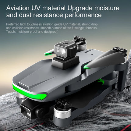 S155 MAX Drone GPS WIFI 3KM FPV 3-axis Gimbal 2.7K Dual Camera 360° Obstacle Avoidance Quadcopter 7.2" Screen Control