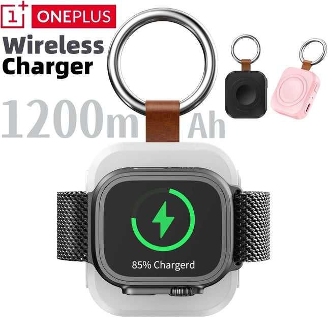 Oneplus Wireless Charger For IWatch Portable Power Bank Charging For Watch 10 9 8 7 6 5 Se Ultra Series Wireless Classic Charger