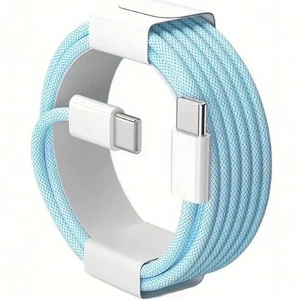 Fast Charger Cable Compatible with iPhone 17/16/15 USB-C to Type C Charging Data Cable Nylon Braided 3.3/6.6/10 Feet Long