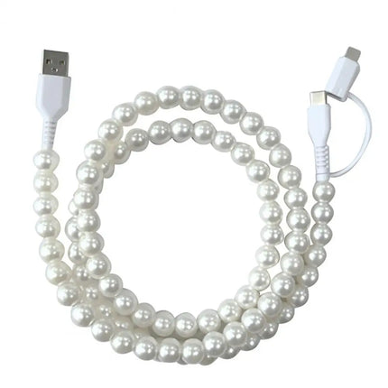 60W PD3.0 Charging Cable for IPhone Fast Data Sync Beads Phone Cable 480 Mbps USB 8-pin Charging Cable For All Phones