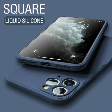 Luxury Liquid Silicone Phone Case For Xiaomi Redmi Note 12 12S 7 8 8T 9 9S 9T 10 10S 10T Pro Max Soft Thin Candy Colors Cover