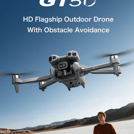 2026 New Gift Upgrated GT50PRO Professional Drone with 8K Dual Camera Video Drone Quadcopter 360° Intelligent Obstacle Avoidance