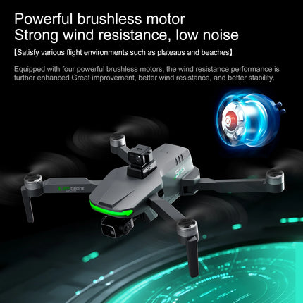 S155 MAX Drone GPS WIFI 3KM FPV 3-axis Gimbal 2.7K Dual Camera 360° Obstacle Avoidance Quadcopter 7.2" Screen Control