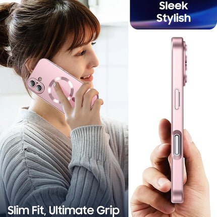For Magsafe Magnetic Wireless Charge Phone Cases For iPhone 16 15 14 13 12 11 Pro Max Plus Case Camera Back Cover Accessories