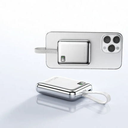 Ultra Slim Power Bank 20000mAh Fast Charging Portable External Battery Charger Built In Cable Mini Pocket Size Design