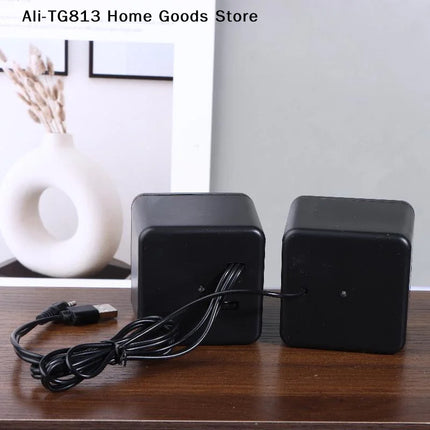 [TG813]Computer Speakers Stereo Microphone Audio PC Speaker USB Wired With LED Light For Desktop Computers PC Laptops