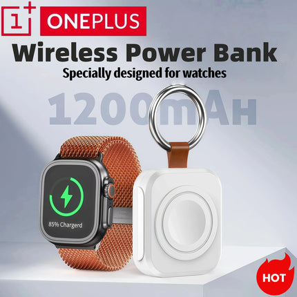 Oneplus Wireless Charger For IWatch Portable Power Bank Charging For Watch 10 9 8 7 6 5 Se Ultra Series Wireless Classic Charger