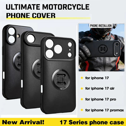 Phone Holder Mobile Phone Case for iPhone 17 17Pro 17Air 17ProMax Motorcycle/Bike Moto Mount Cell Phone Cover Shockproof Case