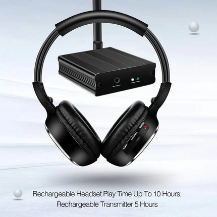 Promotional RF Silent Disco Fold Wireless Headphone Package --8 Pcs with 1 Transmitter in 500m