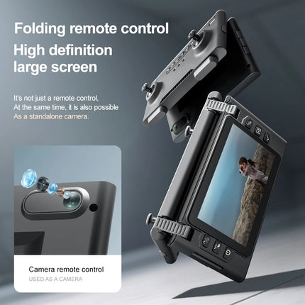 M66 Triple Battery Brushless Drone - Screen Remote Gesture Control Zoom Photography Smart Obstacle Avoidance New Model