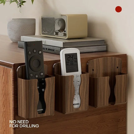 Adhesive Phone Charger Case and Remote Holder for Wall, Bathroom Organizer