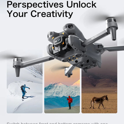 2026 New Gift Upgrated GT50PRO Professional Drone with 8K Dual Camera Video Drone Quadcopter 360° Intelligent Obstacle Avoidance