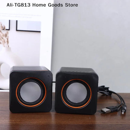 [TG813]Computer Speakers Stereo Microphone Audio PC Speaker USB Wired With LED Light For Desktop Computers PC Laptops