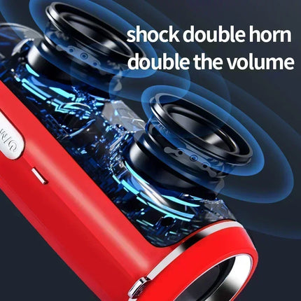 Outdoor Portable Bluetooth Speaker IPX4 Waterproof Wireless Stereo Speaker Deep Bass Support TF Card AUX Hands-free Call