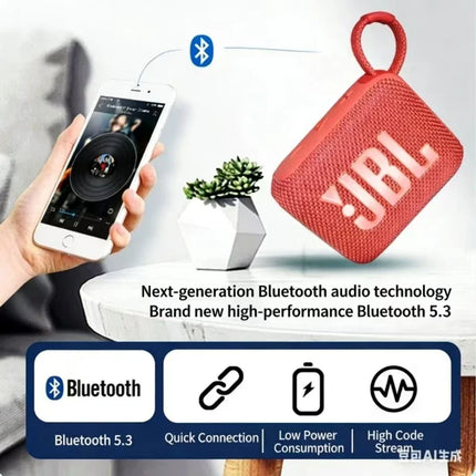 JBL GO 4 Music BRIC Outdoor Dustproof and Waterproof Audio Portable Mini Bluetooth Speaker