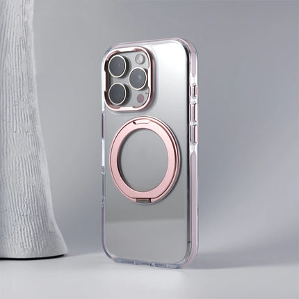 Magnetic Rotatable Kickstand Holder for MagSafe Phone Case for iPhone 16 17 Pro Max 14 15 Pro Wireless Charging Clear Hard Cover