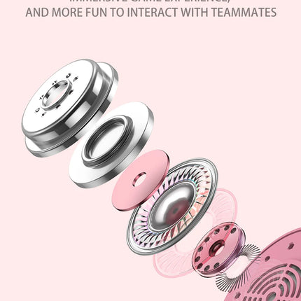 ONIKUMA X10 Gaming Headphones with Detachable Cute Cat Ear RBG Lighting Gaming Headset Gamer Earphone with HD Mic for PC Gaming