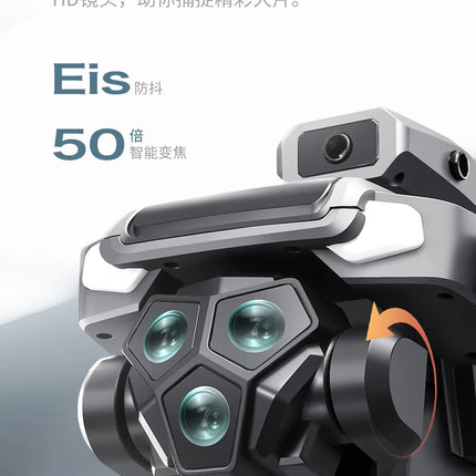 M66 Triple Battery Brushless Drone - Screen Remote Gesture Control Zoom Photography Smart Obstacle Avoidance New Model