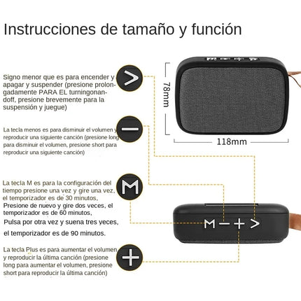 Mini Bluetooth Speaker HIFI Speakers Soundbar Portable Bluetooth 5.0 Wireless Soundbar 500mAh Battery For Outdoor Indoor Sports