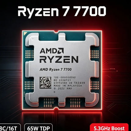 AMD Ryzen7 7700 Processor For Gaming Desktop PC Zen4 DDR5 AM5 Game CPU