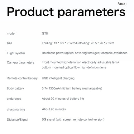 8K Professional HD GT8 MINI Drone GPS 360° Dual Cameras 5G WIFI Brushless Motors Obstacle Avoidance Foldable FPV Quadcopter Toys