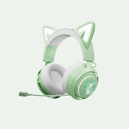 Somic GS510 Gamers Headphone With Microphone Cat Ears Rgb Light Colorful Cute Headset Noise Reduction Girl Gaming Earphones Gif
