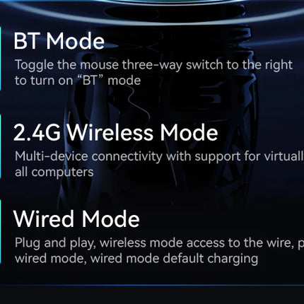 Attack Shark R2 Gaming Wireless Mouse PAW3950 8K Magnesium Alloy Lightweight Gaming Mouse Bluetooth Tri-Mode for Gaming/Office