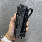 Black / For iPhone 12 Pro Max / Case & Strap