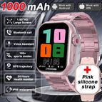Pink steel belt / 1000mAh Battery
