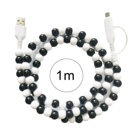 60W PD3.0 Charging Cable for IPhone Fast Data Sync Beads Phone Cable 480 Mbps USB 8-pin Charging Cable For All Phones